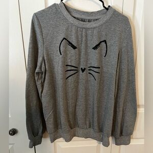 Cat Pullover Sweatshirt